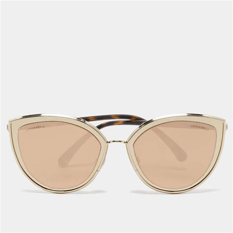 chanel sunglasses 2019 gold mirror